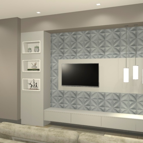 Imagem ilustrativa de Home theater planejado com adega