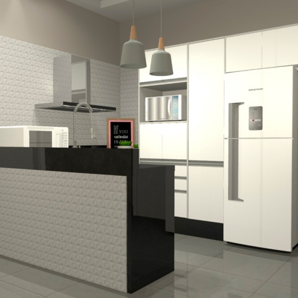 Imagem ilustrativa de moveis planejados para cozinha de apartamento pequeno